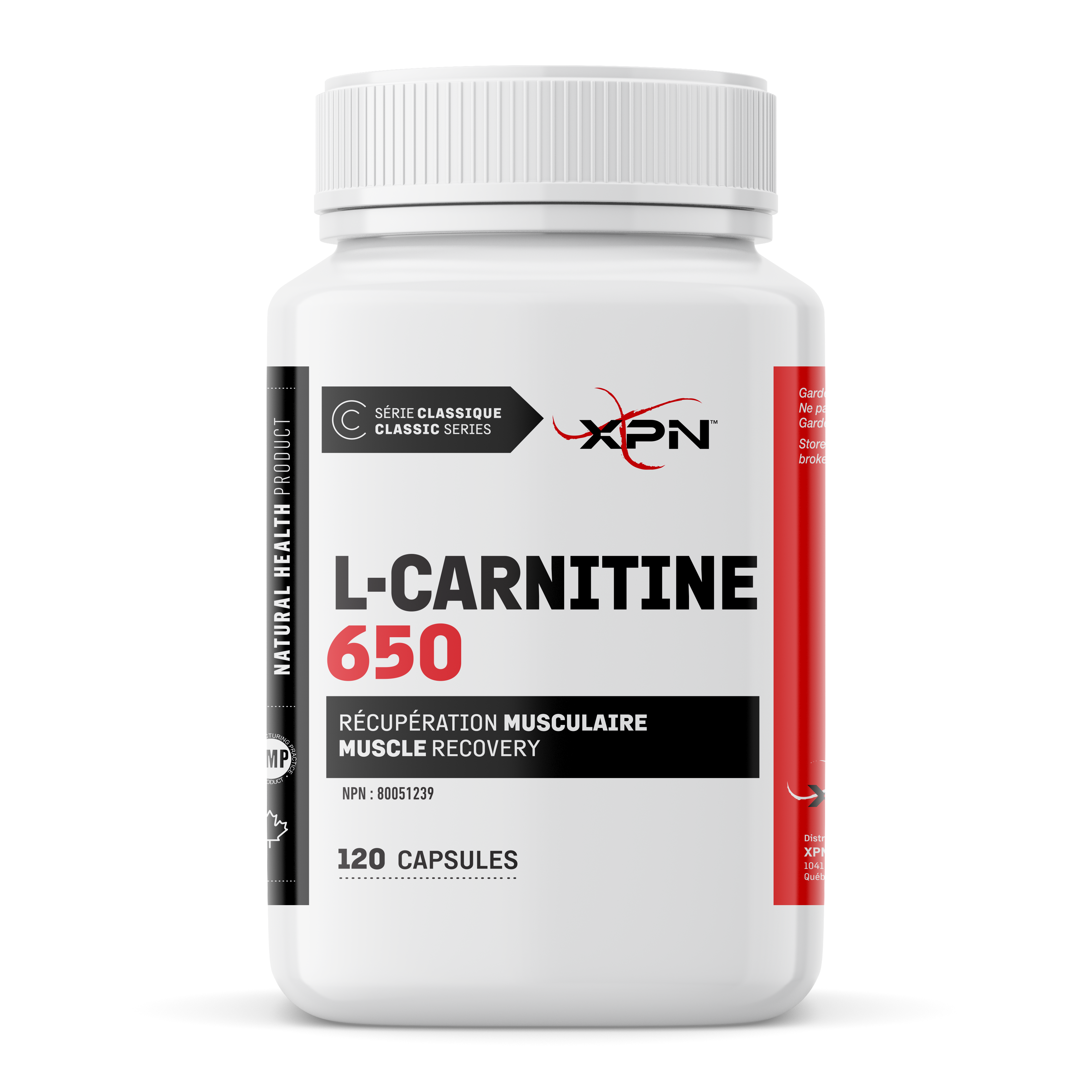 XPN - L-Carnitine 650 - 120 Caps Equilibre Performance Nutrition XPN - L-Carnitine 650 - 120 Caps Equilibre Performance Nutrition