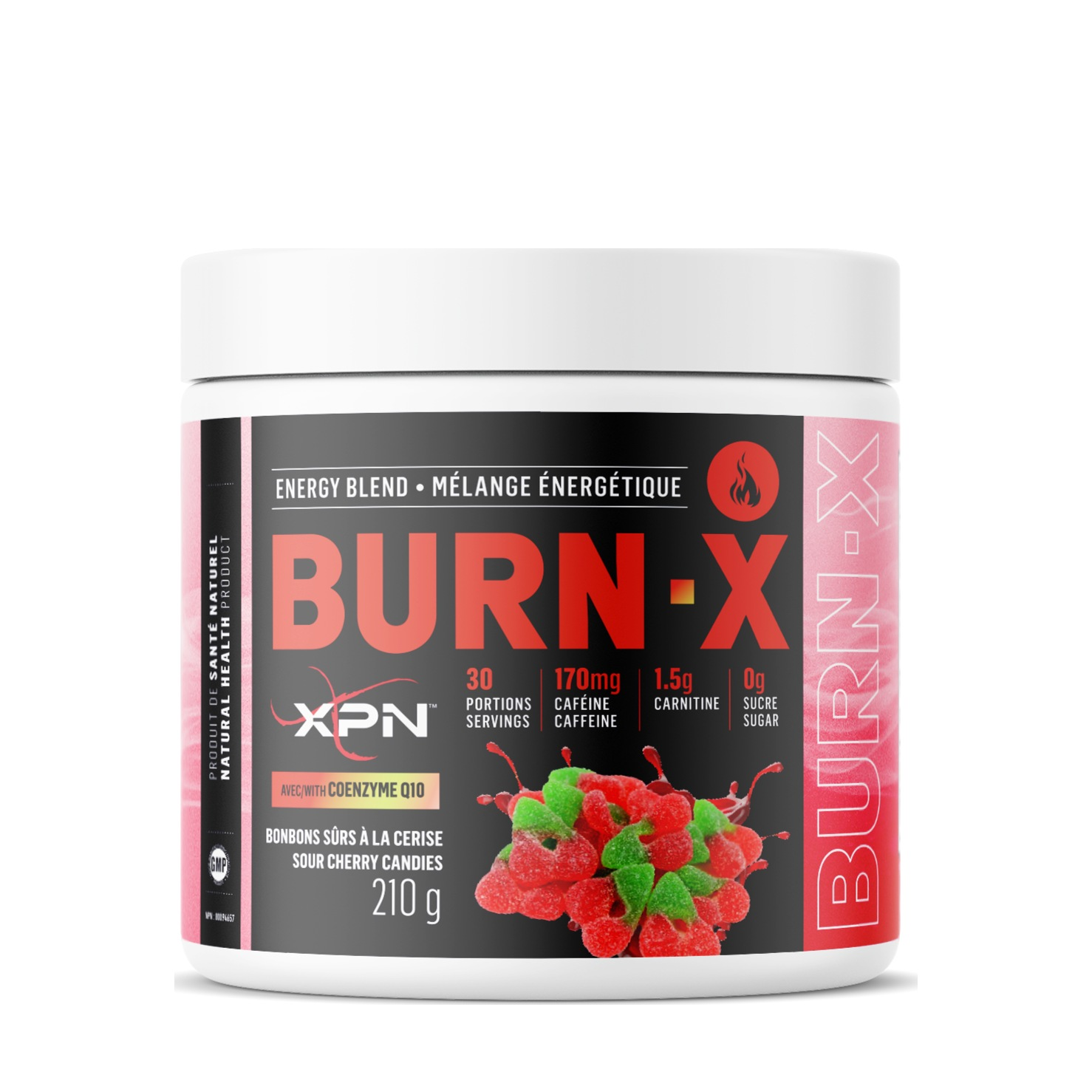 XPN Burn-X 210 g – Bonbons sûrs à la cerise