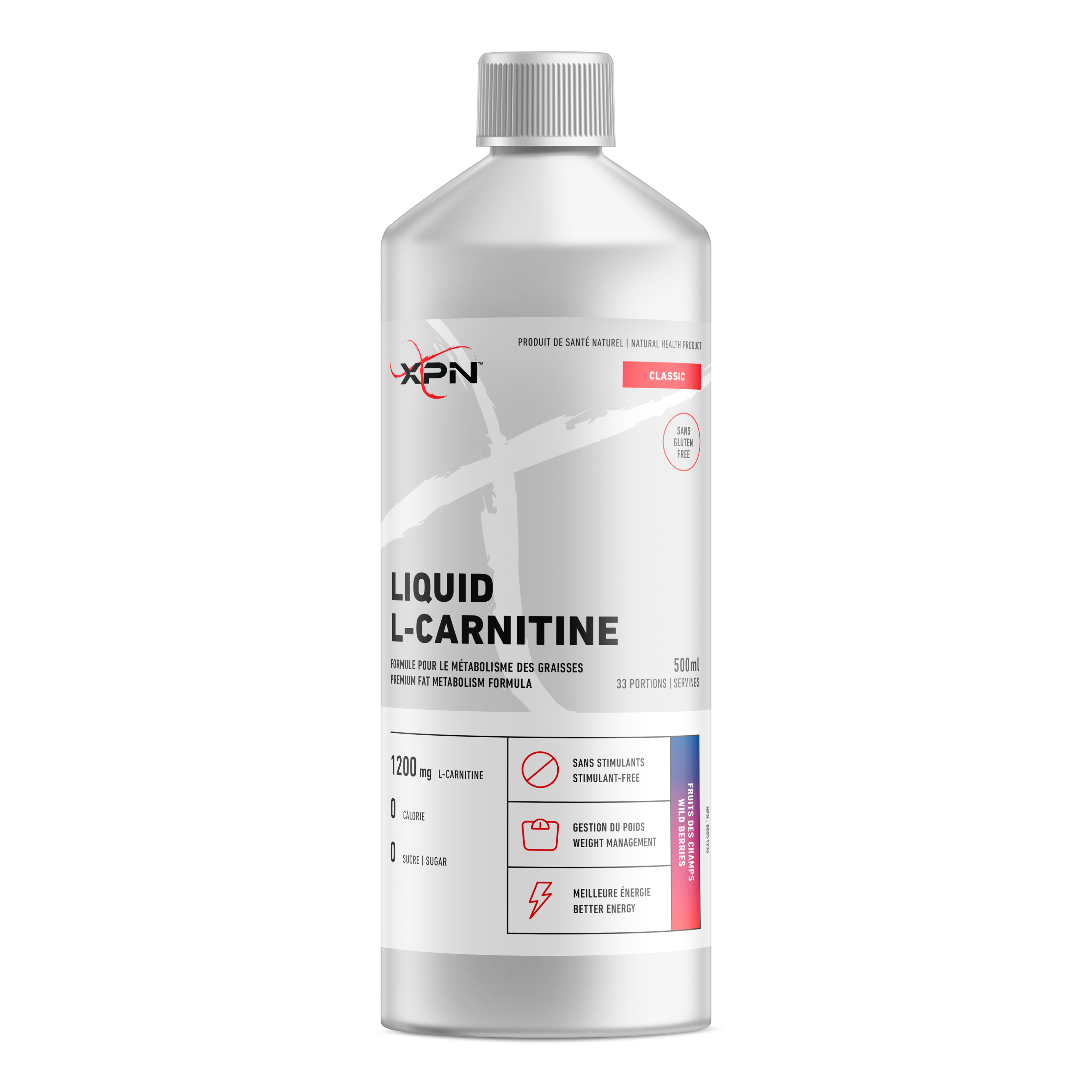 XPN - Liquid L-Carnitine 500ml - Fruits Des Champs Equilibre Performance Nutrition XPN - Liquid L-Carnitine 500ml - Fruits Des Champs Equilibre Performance Nutrition