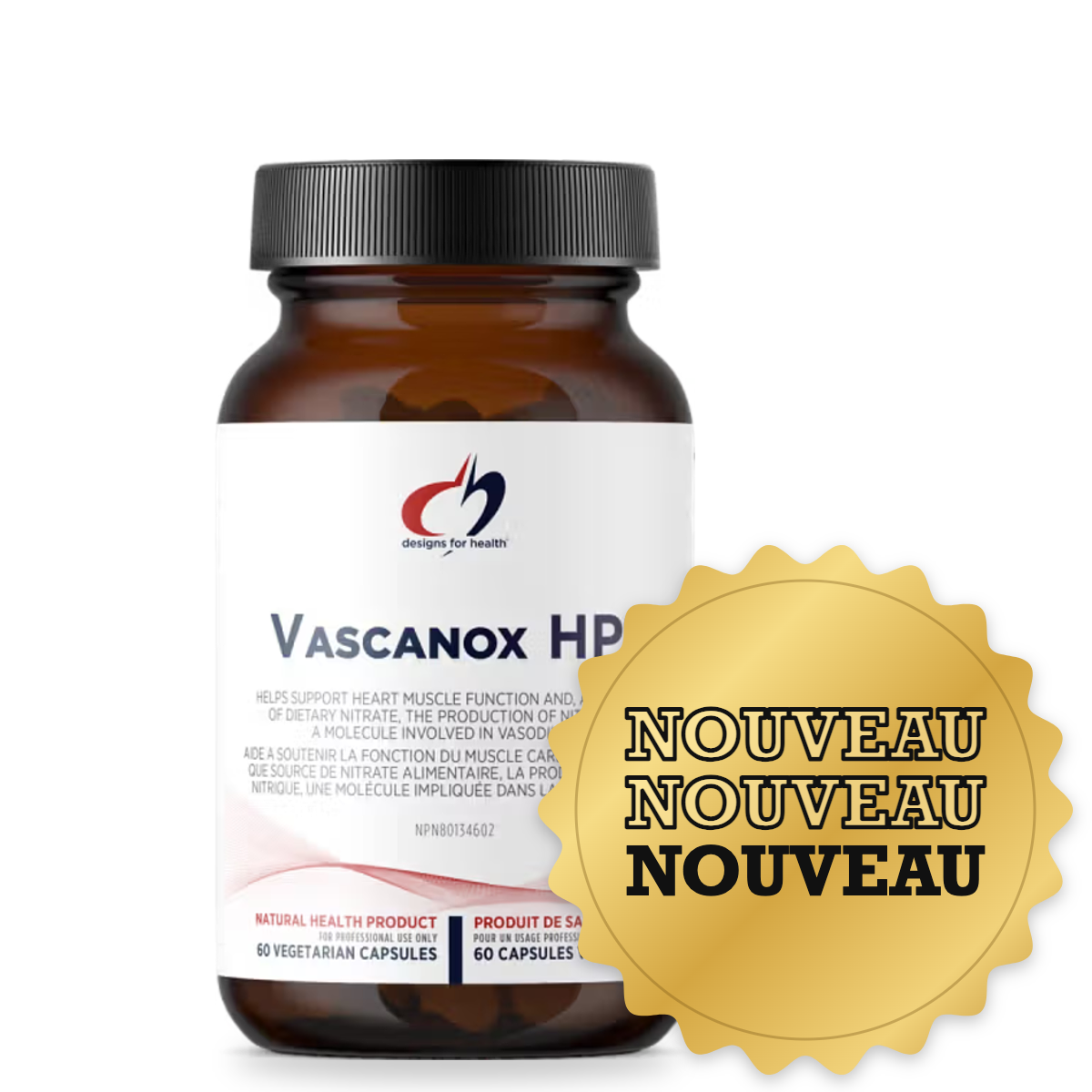 Nouveauté : Vascanox HP de Design for Health chez Equilibre Performance Nutrition