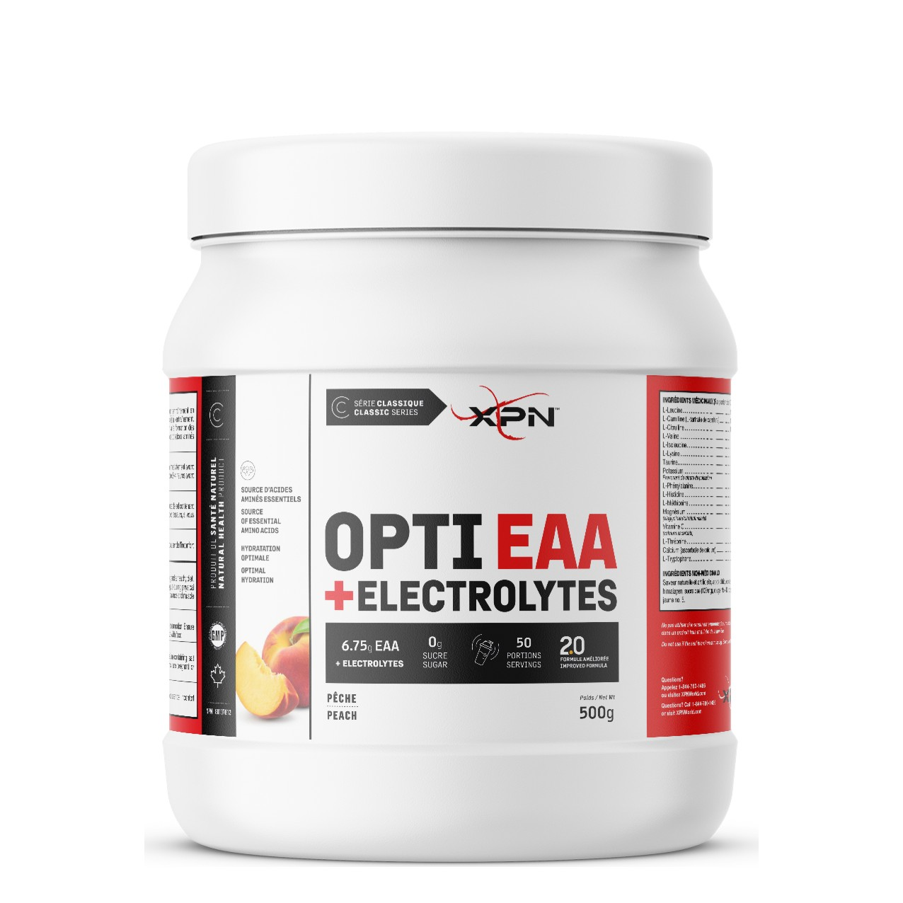 XPN Opti EAA + Électrolytes 450 g – Pêche