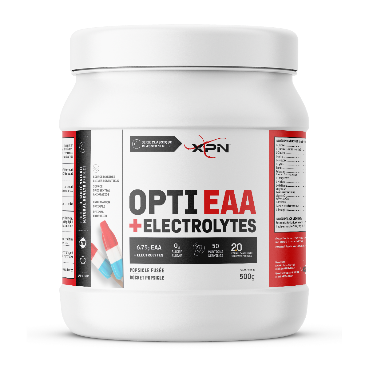 XPN Opti EAA + Électrolytes 450 g – Popsicle fusée