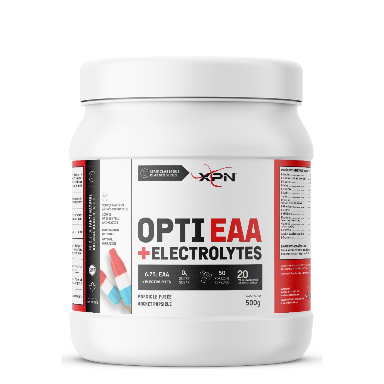 XPN Opti EAA + Électrolytes 450 g – Popsicle fusée