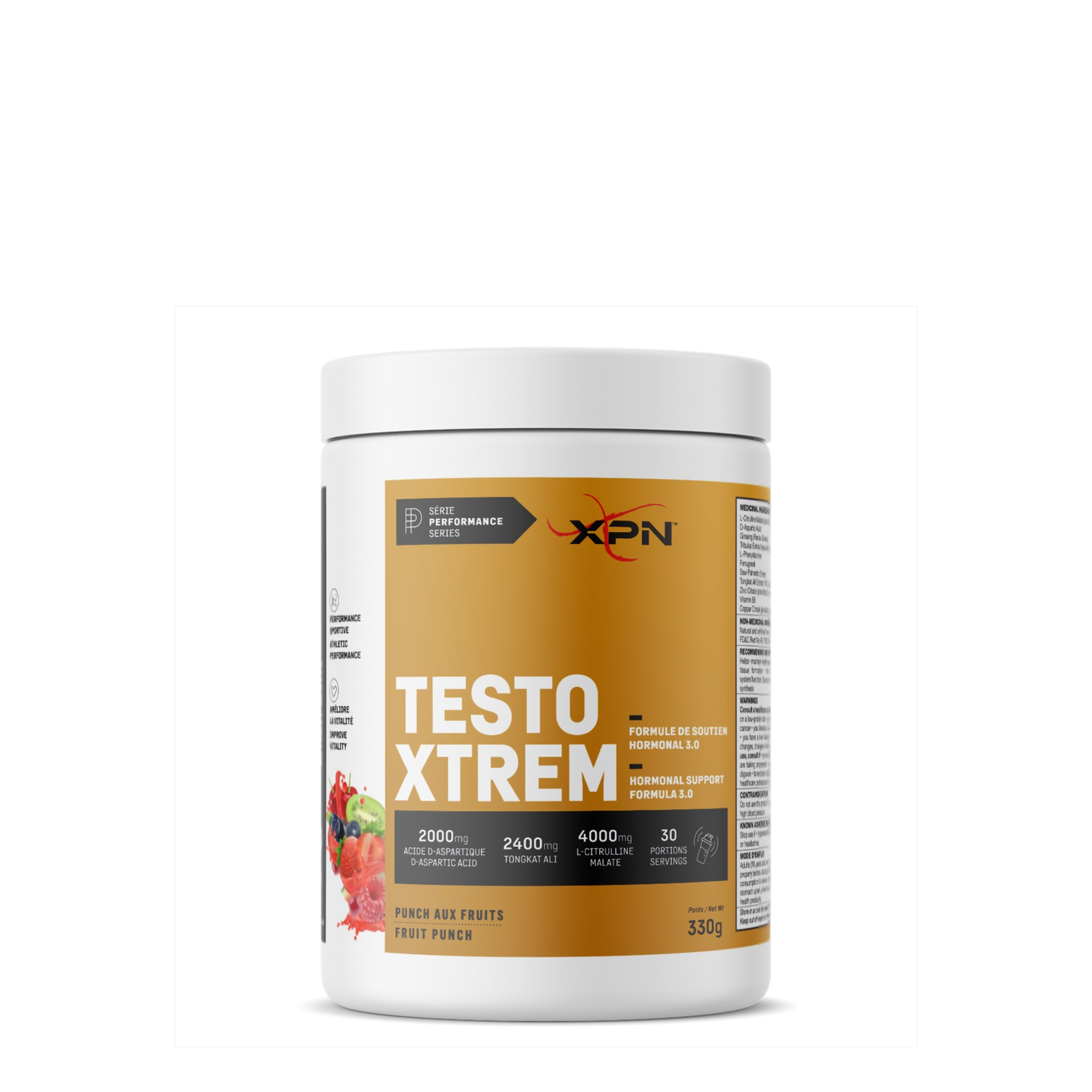 XPN Testo Xtrem - Punch aux fruits - 330 g