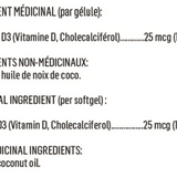 Nih - Vitamin D3 - 120 Caps