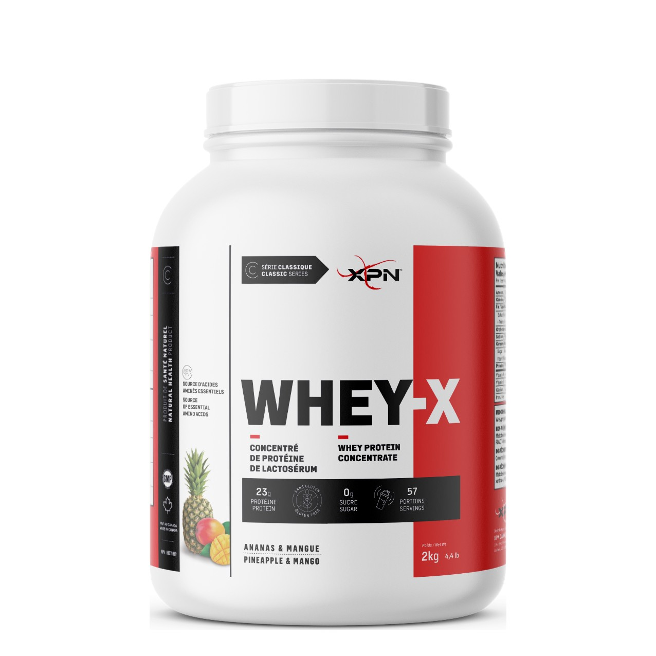 XPN Whey X - Protéine whey - 4,4 lb – Ananas et Mangue