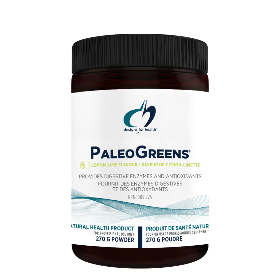 Design for Health - PaleoGreens citron-lime poudre - 270g